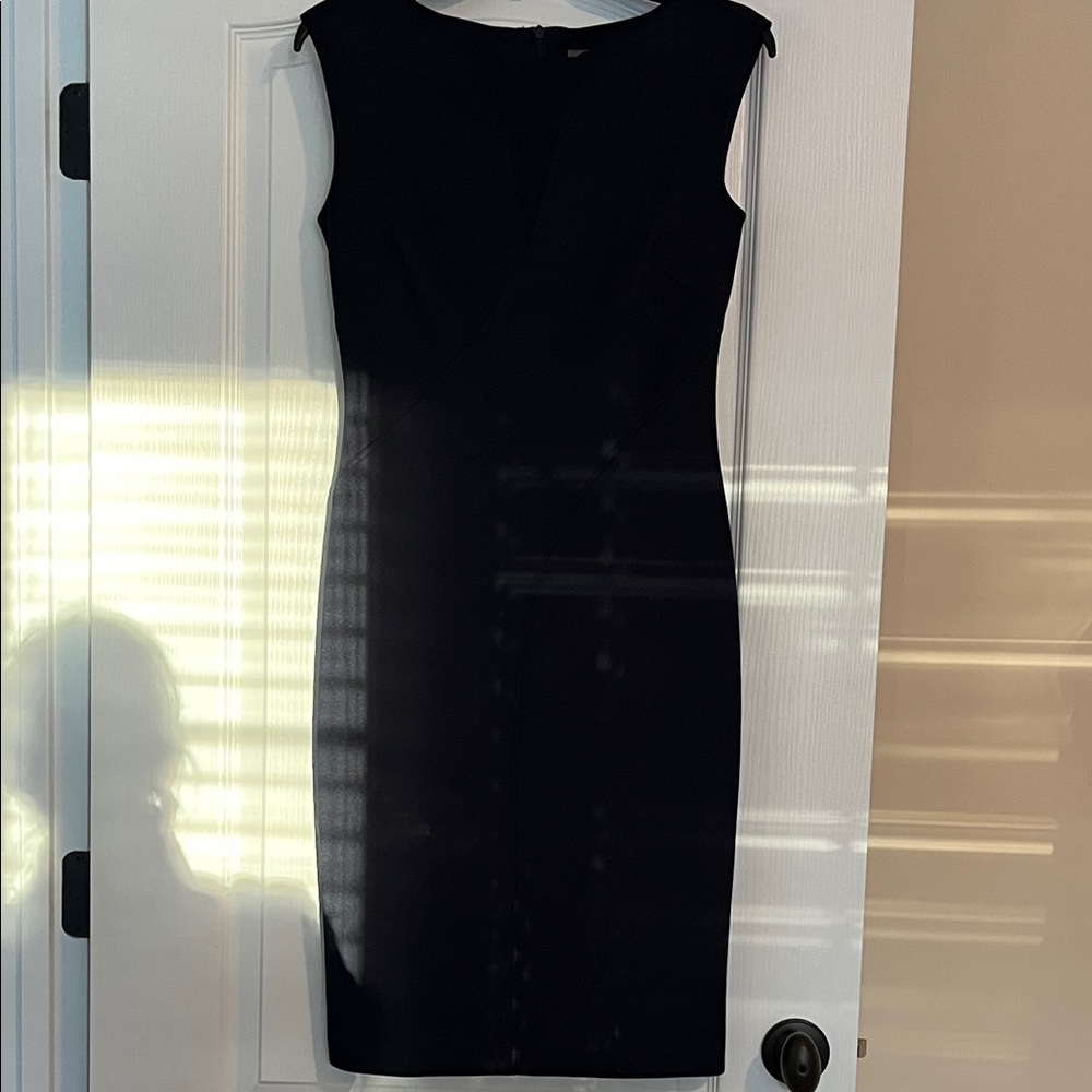 Vince Camuto Navy Midi Dress